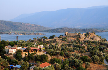 A view from the Ancient City of Herakleia in Milas, Mugla, Turkey