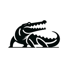 vector illustration of a crocodile