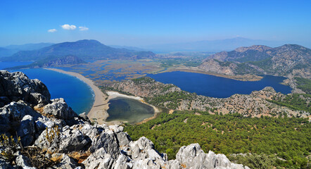 Iztuzu Beach, located in Mugla, Turkey, is the breeding ground of loggerhead turtles.