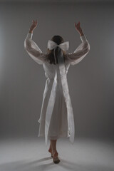 ballerina in a white dress