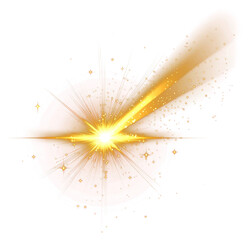 PNG A yellow glowing light effect flare stars astronomy.