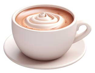 PNG Chocolate dessert coffee drink.