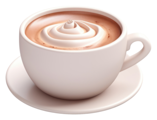 PNG Chocolate dessert coffee drink.