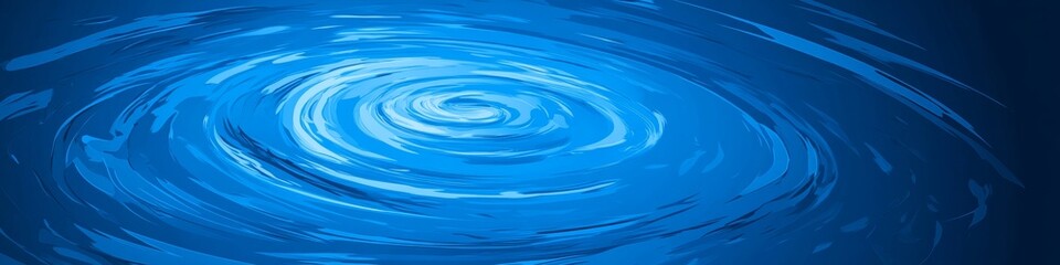 Concentric Blue Water Ripples A Background of Tranquil Motion and Fluid Texture, Deep Blue Hues.