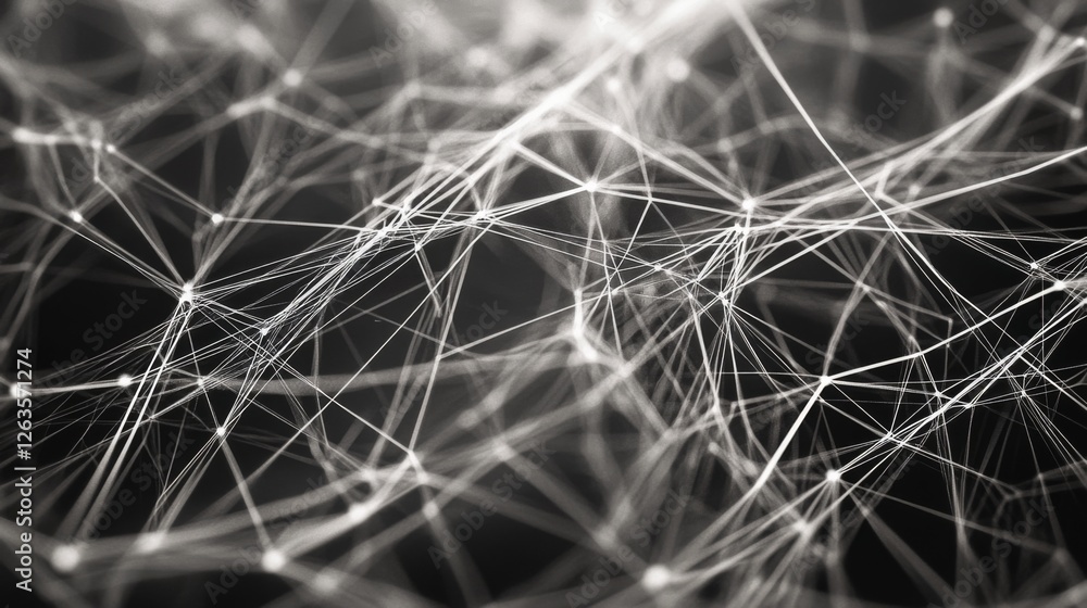 Poster abstract network connections, data flow, digital background