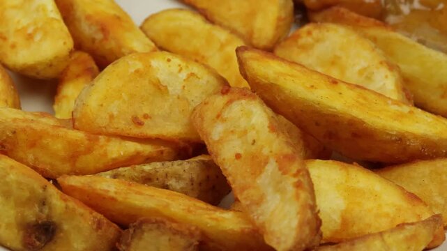 potatoes, en gros plan, sur un fond blanc