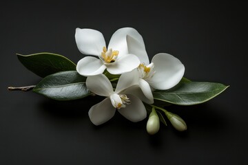 Obraz premium Elegant Floral Boutonniere for Special Occasions: A White Flower Decoration for the Celebratory Day