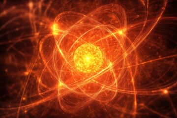 Ion Concept: 3D Rendered Illustration of Atomic Structure and Elementary Particles in Physics