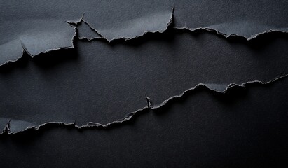 Captivating Flat Lay Design with Black Torn Edges for Innovative Close-Up Concepts.Generative AI