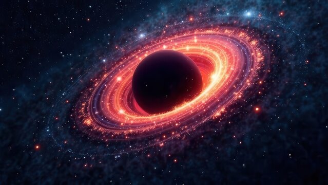 3d looping binary data sphere network with shield technology - Powered by Adobe