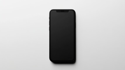 Naklejka premium Blank smartphone mockup on white surface