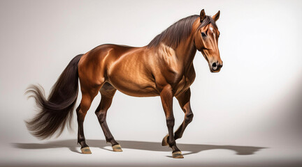 Obraz premium horse on white background