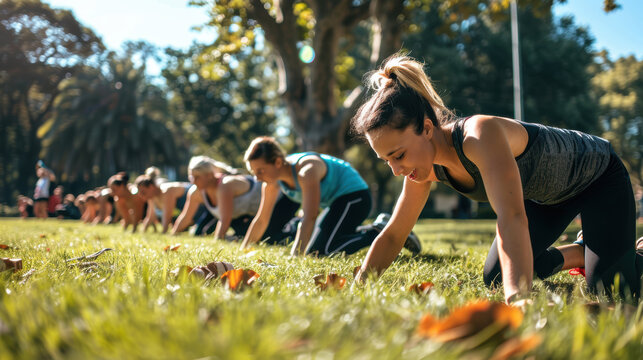 Outdoor Fitness Boot Camp: Group Exercise and Motivation in a Park Setting