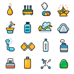 Medical and Pharmaceutical Icons – Healthcare, Medicine, and Wellness Symbols