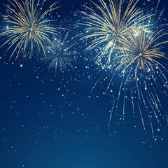 Stunning Fireworks Background: Night Sky, Celebration, 4K