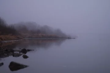 Gordijnen foggy morning on the river © Klimczak-Krajewska