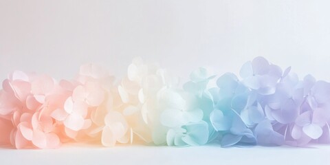 Colorful pastel flowers create a calming background for therapy material and wellness resources