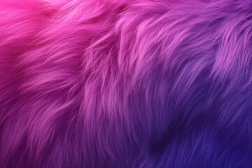 Gradient faux fur in shades of magenta offering a vibrant texture perfect for creative projects and interior decor