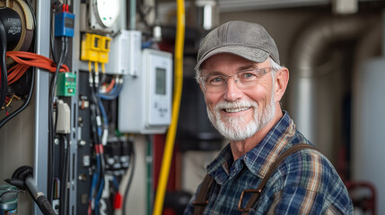 Experienced tradesman with a warm smile, ready for work. Hardworking professional with dedication to his trade and expertise in his field.