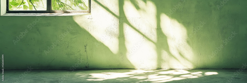 Poster elegant light green wall with subtle textures and soft lighting creating a serene atmosphere