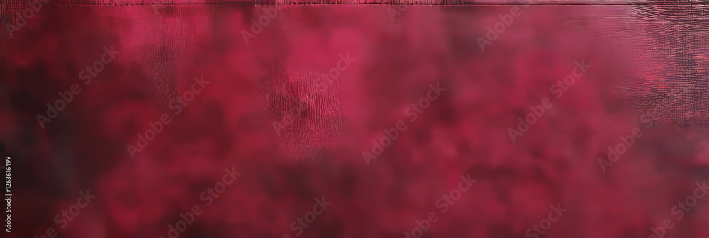 Poster Maroon suede texture with varied nap and folds illuminated by bright light for design use