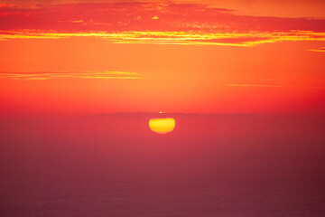 Shetland Sunset Sea Reflection, Shetland looking west towards to the setting sun © Miroslav Srb