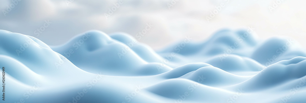 Poster abstract cloud texture with soft whites and textured matte finish in an expansive pattern