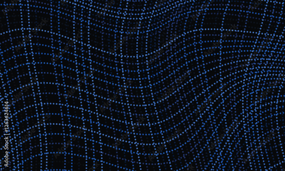 Poster cyber big data flow particles bokeh. digital neural network. concept of ai artificial intelligence t