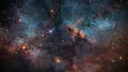 Space background with many stars