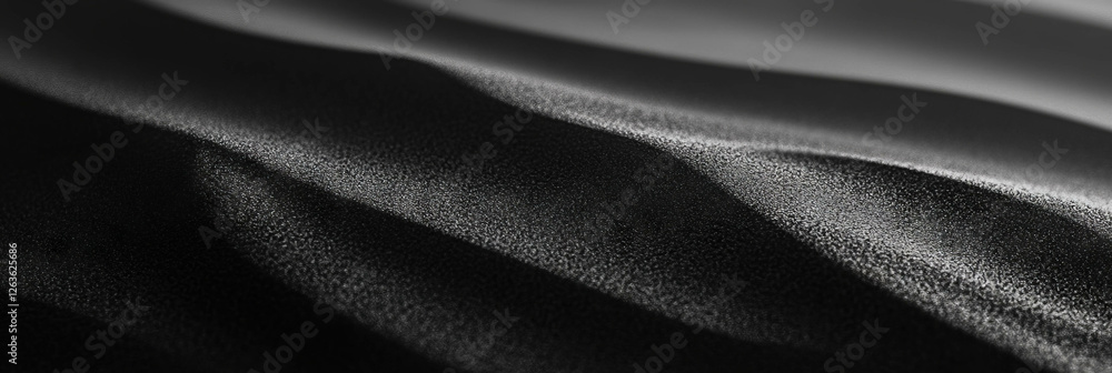 Aufkleber black sand texture displaying wind patterns in soft lighting