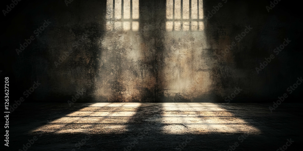 Poster black wall texture with grunge overlay and deep shadows creating a moody atmosphere
