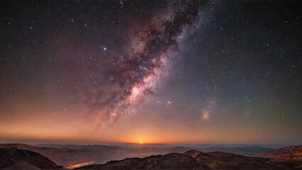 Fototapeta premium Space background with many stars