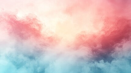 Obraz premium Colorful, dreamy cloudscape, soft light, peaceful sky