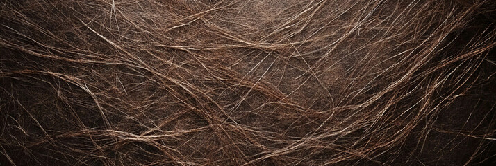 Fototapeta premium Rich texture of dark brown paper showcasing intricate crisscrossing fibers and a rough finish
