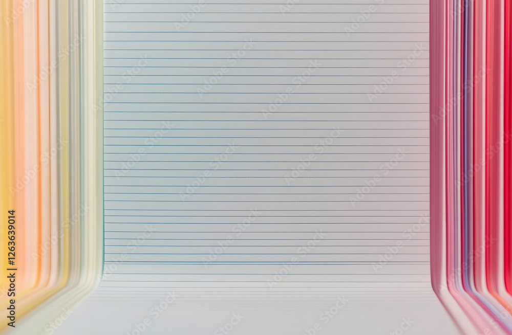 Poster notebook paper background. blank pages of a notebook