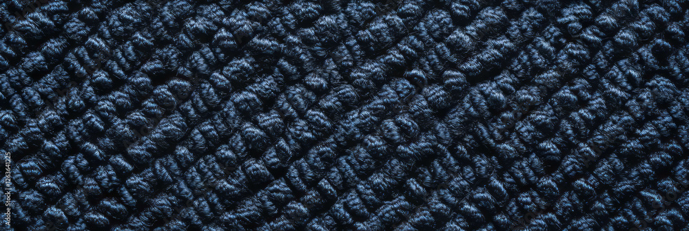 Aufkleber deep indigo loop pile carpet with varied textures and dense appearance suitable for interiors
