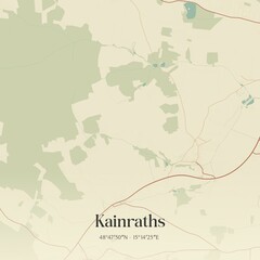 Obraz premium Vintage map of Kainraths, Austria.