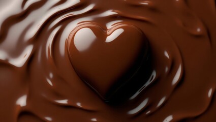 Heartshaped chocolate delight