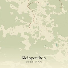 Obraz premium Vintage map of Kleinpertholz, Austria.