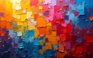grunge background with colorful paint