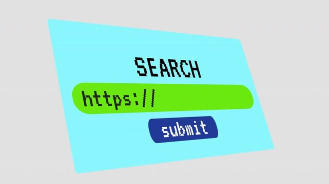 cyber security, http and https protocols, secure and unsecure web searches concept, cybersecurity infographic, web browser and online protection. Tech education and awareness. ALPHA CHANNEL.