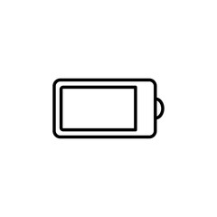 battery icon Vector illustration in black