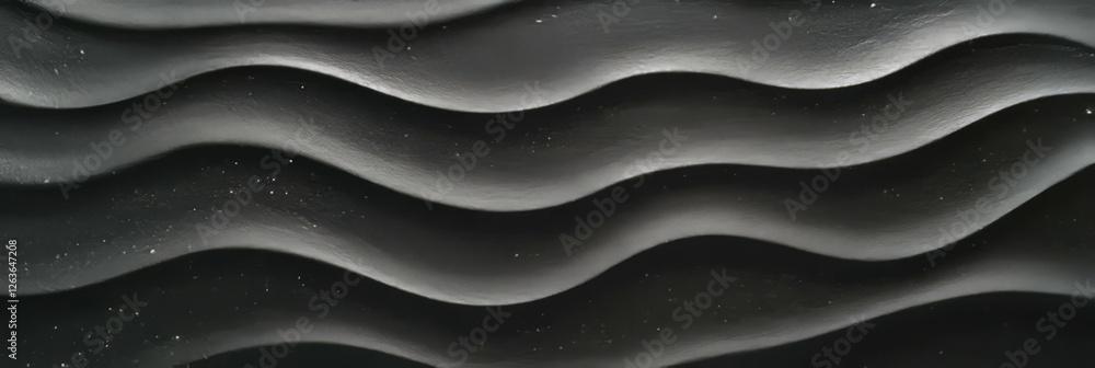 Aufkleber fine black sand with subtle ripples creating a textured pattern across the surface