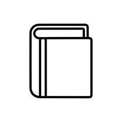 book icon Vector illustration in black