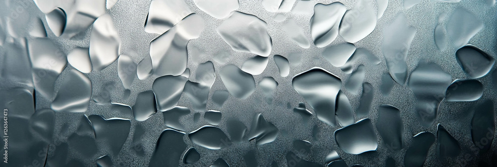 Poster frosted glass texture showcasing geometric shapes and diffused light patterns
