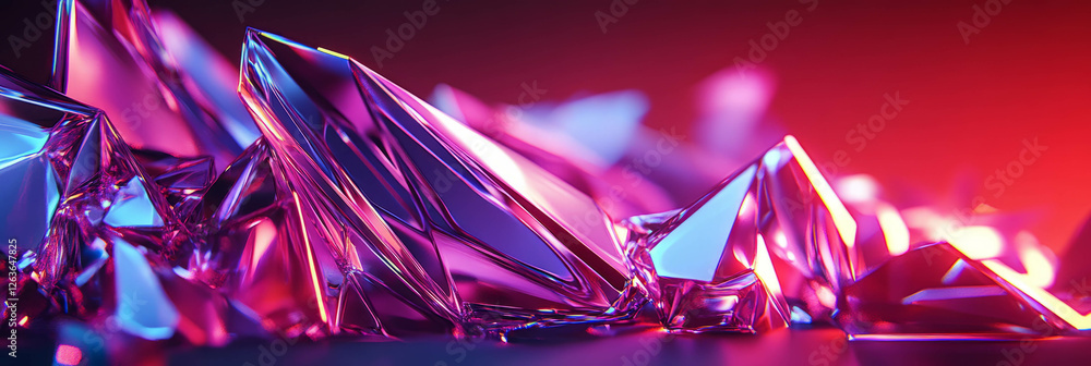 Aufkleber complex interplay of geometric and organic bokeh creating vibrant light patterns