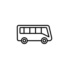 bus icon Vector illustration in black