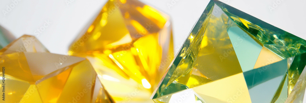 Aufkleber geometric crystal flares with vibrant colors and dynamic shapes creating a captivating texture