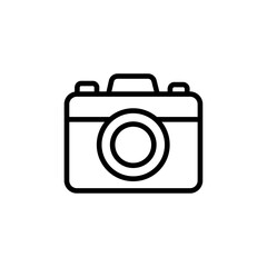 camera icon Vector illustration in black