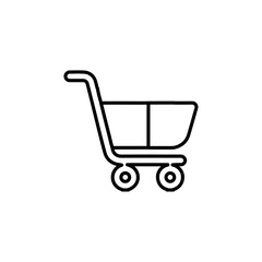 cart iconVector illustration in black